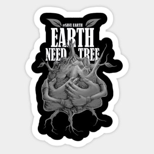earth need tree Sticker